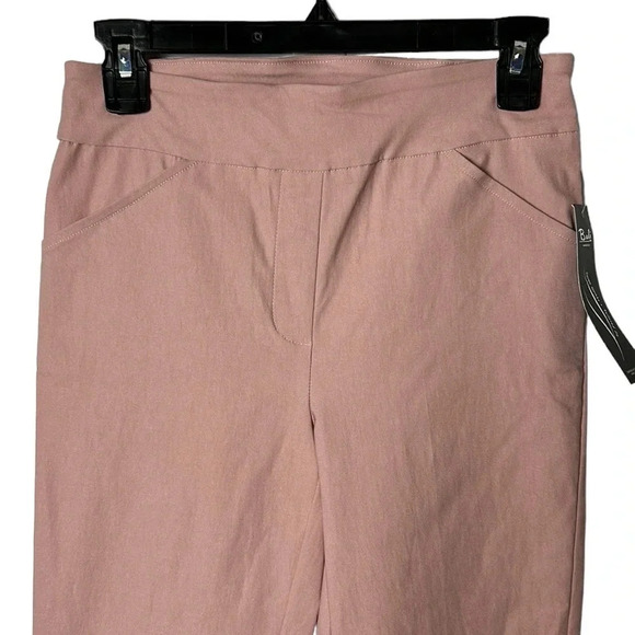 Y2K Bali 🇨🇦,NWT, capri ,blush pink,slim pants,elastic waist band,pull on, - Picture 2 of 8